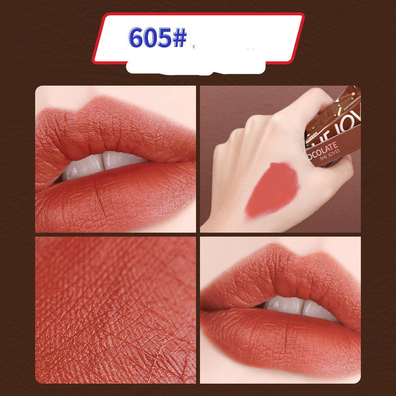 Matte Lip Glaze – Velvety Long-Lasting Lipstick in 8 Shades