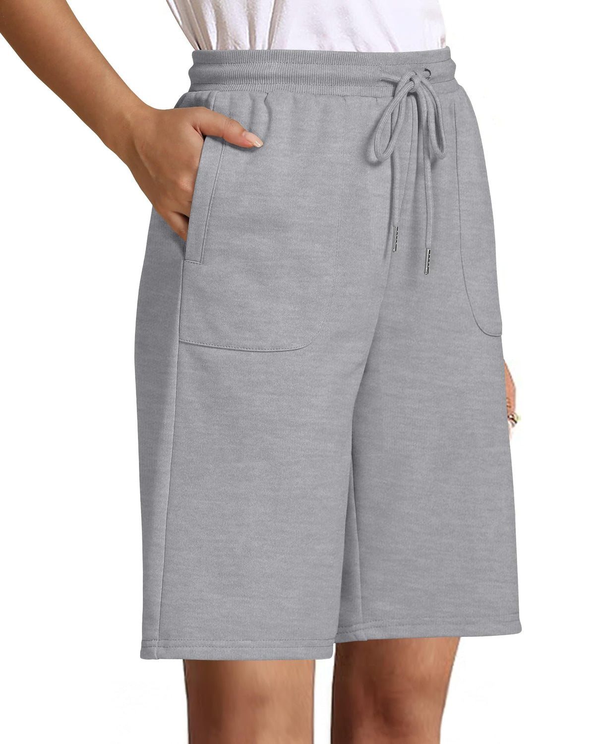 Drawstring Sweat Shorts – Women's Cotton Jersey Athletic Shorts
