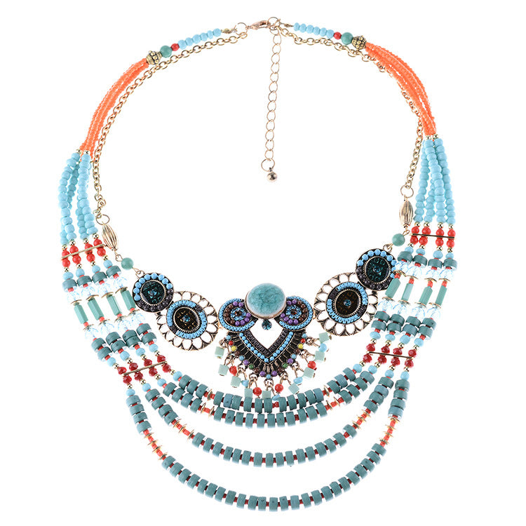 Fashionable Bohemian Style Statement Necklace