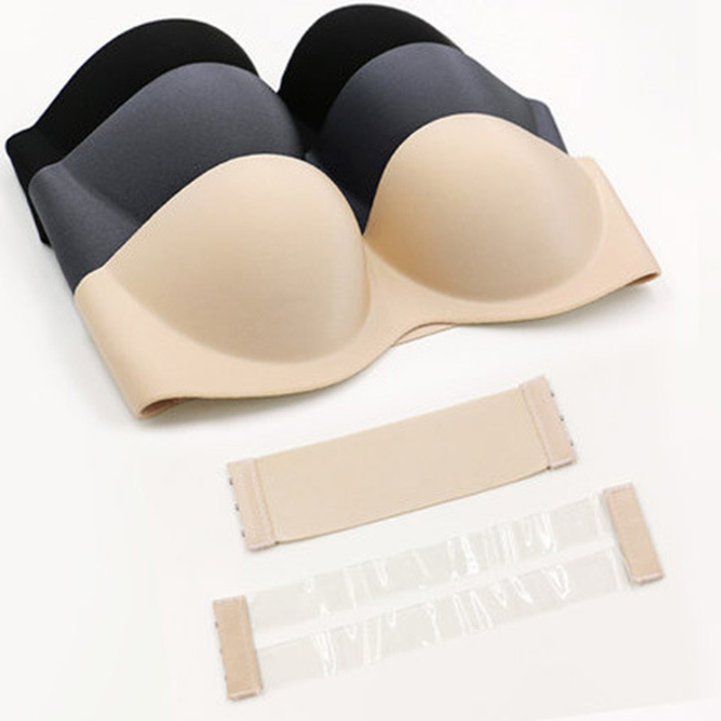 Strapless Glossy Invisible Bra for Women – Seamless Backless Adhesive Bra