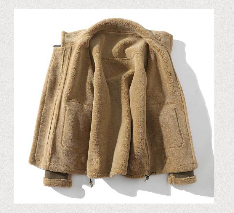 Men’s Rugged Fur Jacket – Warm Casual Winter Outerwear – USA