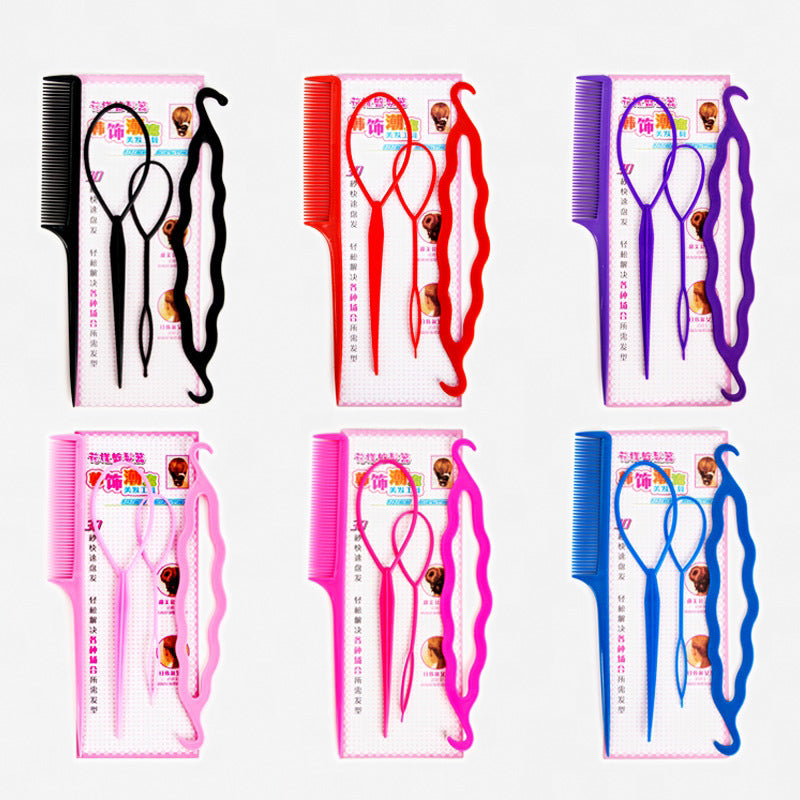 Korean Fashion Hair Styling Tools Set – Easy Bun & Updo Hairstyle Accessories