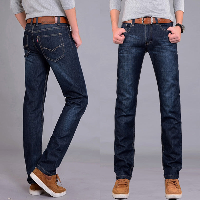 Men’s Breathable Cotton Casual Jeans – Soft Versatile Everyday Denim Pants, Sizes 28–38