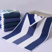 Cotton Stripe Hand Towel – Absorbent Thickened Bathroom Towel