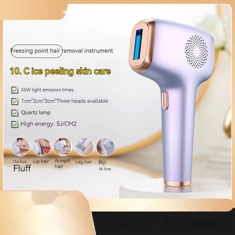 Electric Laser Hair Removal Trimmer – Compact Painless Hair Removal Machine
