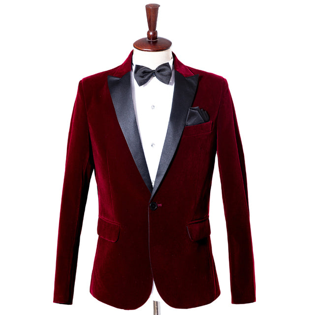 Men’s Slim Fit Casual Blazer – One-Button Business & Smart Casual Jacket, M–3XL