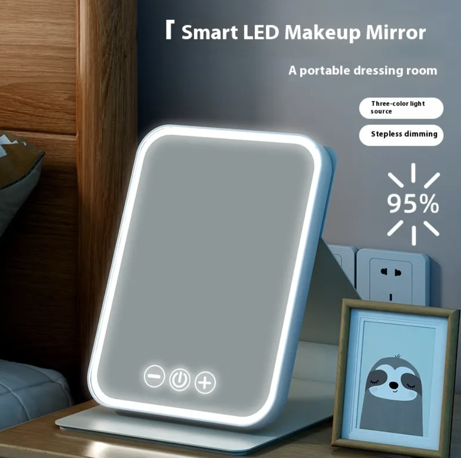 Plus-Size LED Makeup Mirror With Fill Light