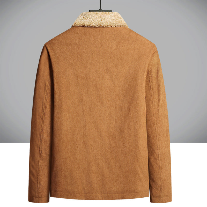 Men’s Corduroy Jacket with Thick Cotton Lining
