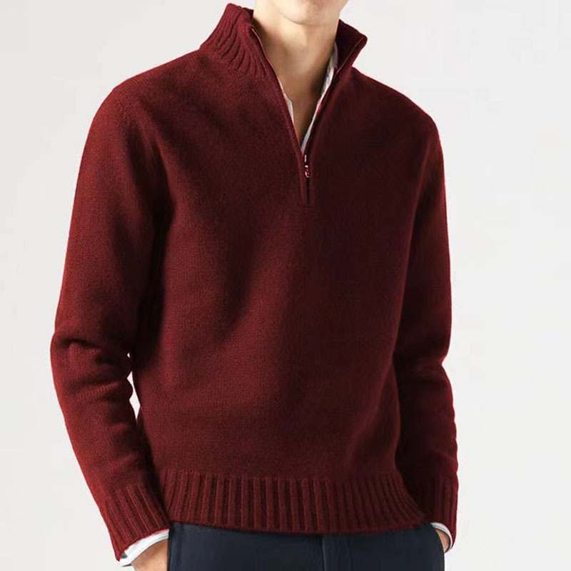 Men’s Thickened Thermal Sweater – Cotton Blend Sea Wool Slim-Fit Winter Pullover, 11 Colors, M–3XL