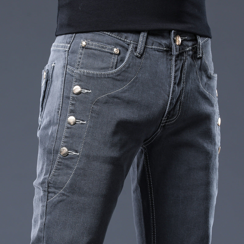 Men’s Slim Fit Stretch Jeans – Fashion Casual Denim Pants
