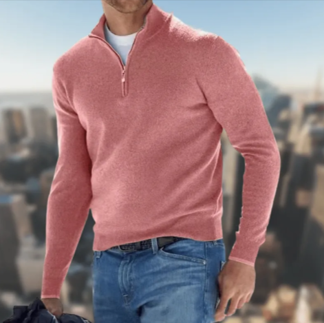Men’s Cashmere Blend Long-Sleeved Cardigan – Warm Unisex Fall & Winter Layer, 9 Colors, S–5XL