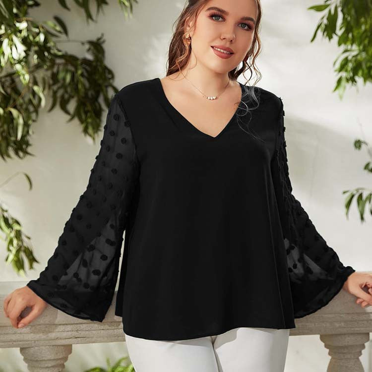 Women’s Plus Size Casual Top – Stylish Loose Fit Everyday Fashion Shirt