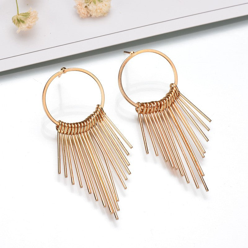Tassel & Geometric Earrings for Women – Modern Dangle Statement Jewelry