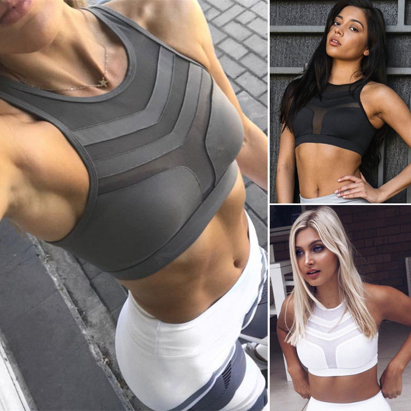 Women’s Workout Tank Top & Sports Bra Set – Running, Gym & Fitness Activewear