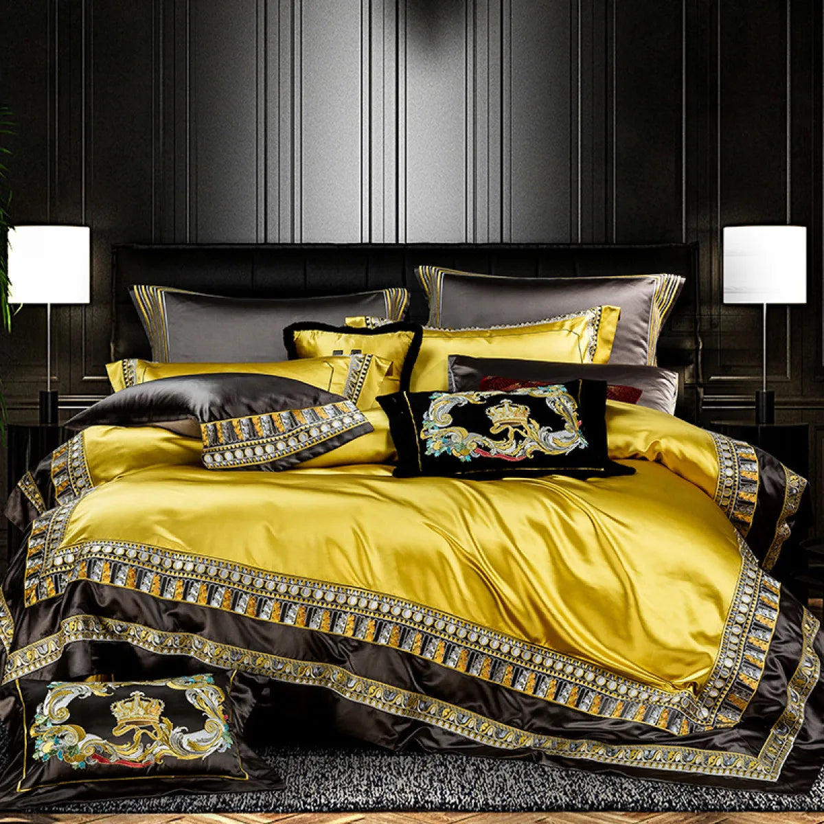 European Style Luxury Villa 4-Piece Bedding Set – Elegant Premium Bed Set