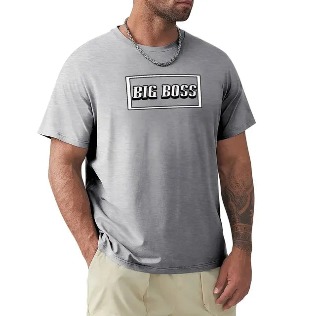 Big Boss Box Design Men’s Stretch T-Shirt – Casual Graphic Tee, S–4XL