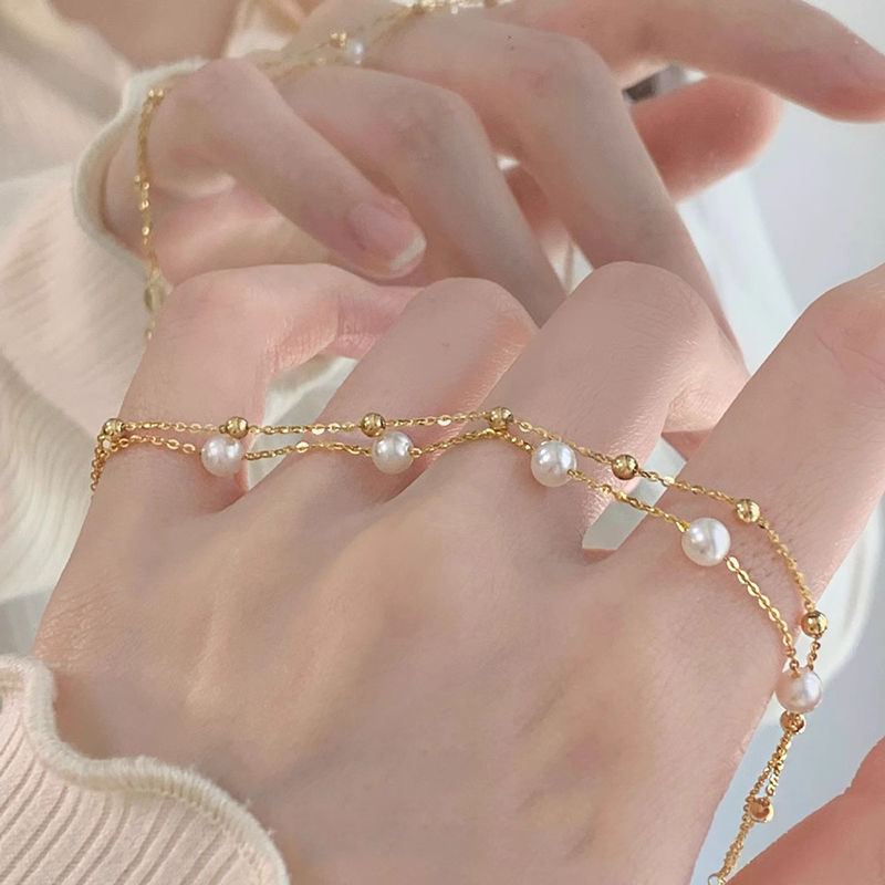Women’s Elegant Pearl Bracelet – Classic Beaded Wrist Jewelry
