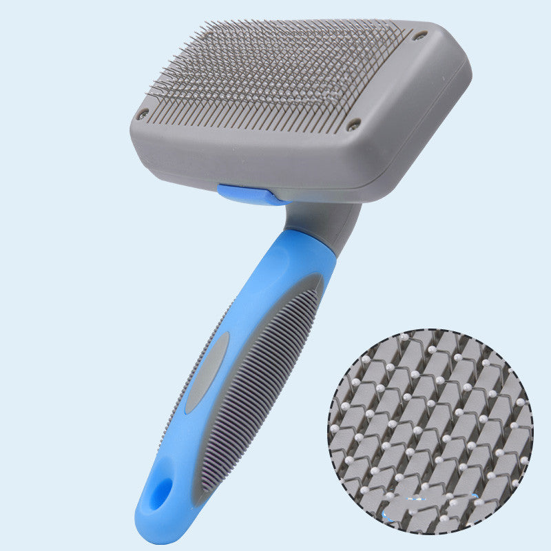 Self-Cleaning Dog Grooming Brush – One-Button Deshedding & Detangling Comb for Large Dogs