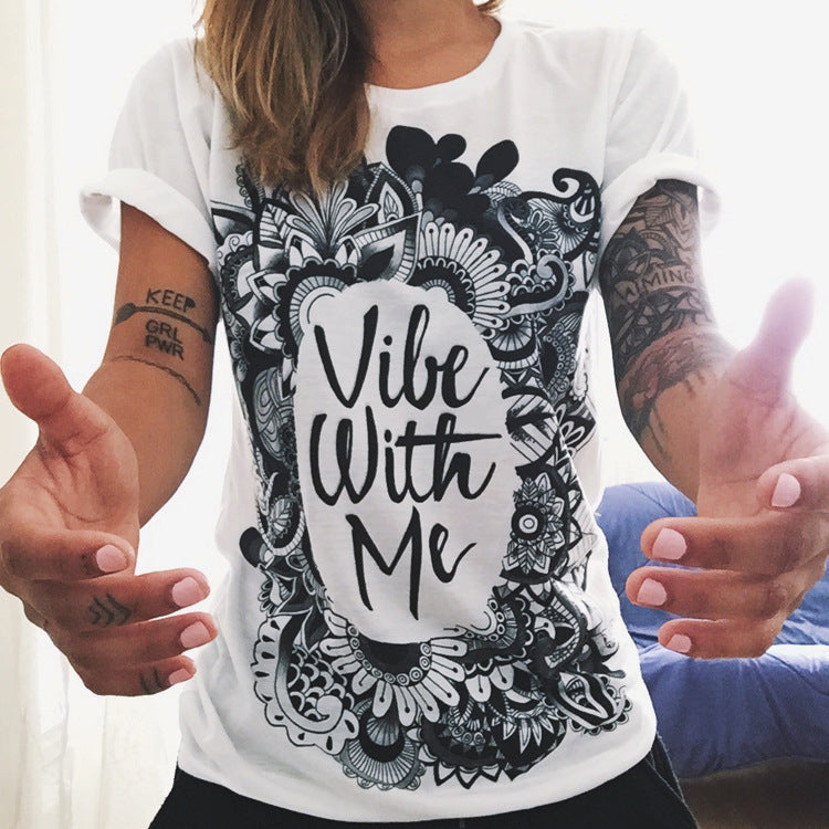 3D Printed Milk Silk Tattoo T-Shirt for Women (XS-XXXXL)