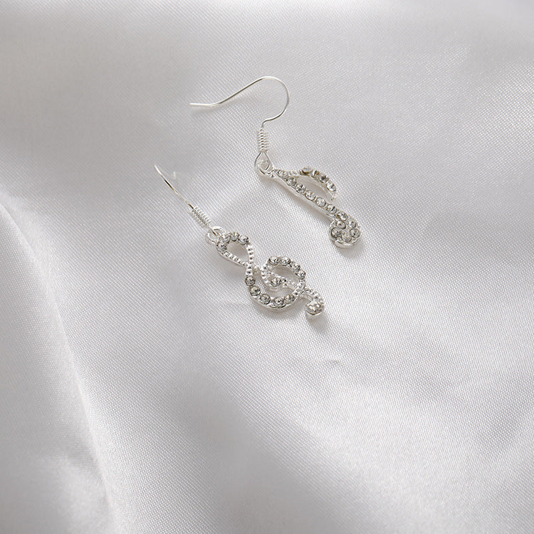 Geometric Note Asymmetrical Earrings for Women – Unique Modern Statement Jewelry