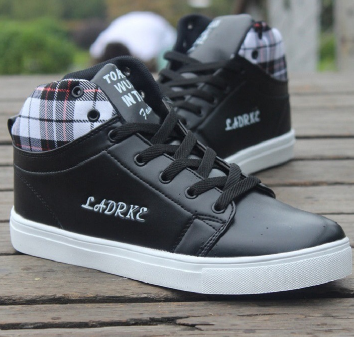 British Style High-Top Casual Sneakers for Men