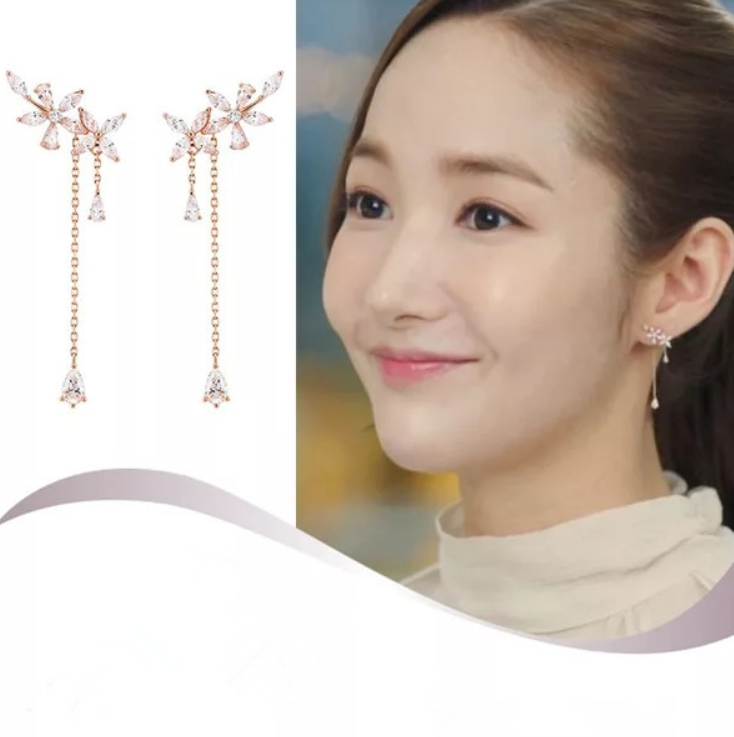 Flower Stud & Dangle Earrings Set – Elegant Floral Jewelry for Women