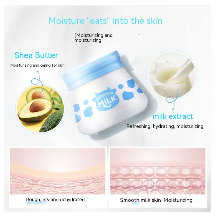 LAIKOU Milk Skin-Tendering No-Makeup Cream – Moisturizing & Hydrating Face Cream
