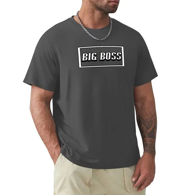 Big Boss Box Design Men’s Stretch T-Shirt – Casual Graphic Tee, S–4XL