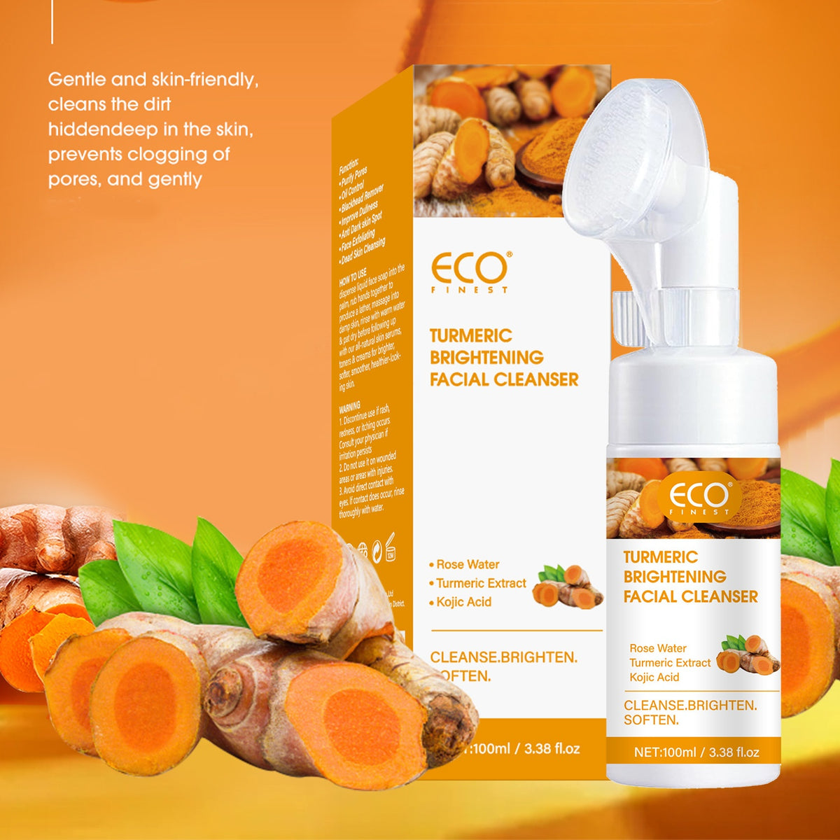 Curcumin Amino Acid Foaming Cleanser 100g – Oil Control & Blackhead Cleansing Mousse