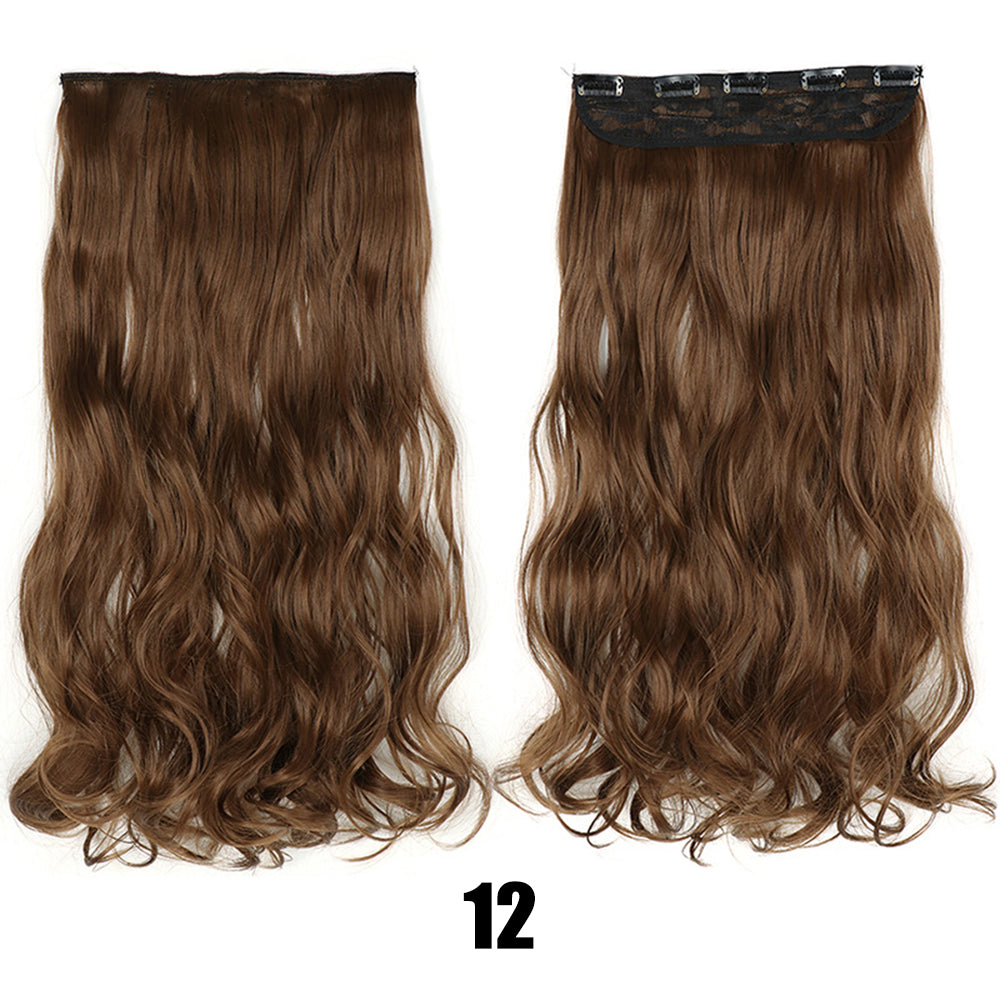 56cm Big Wavy Long Curly Hair Extensions for Women – Lightweight Natural-Look Synthetic Hair