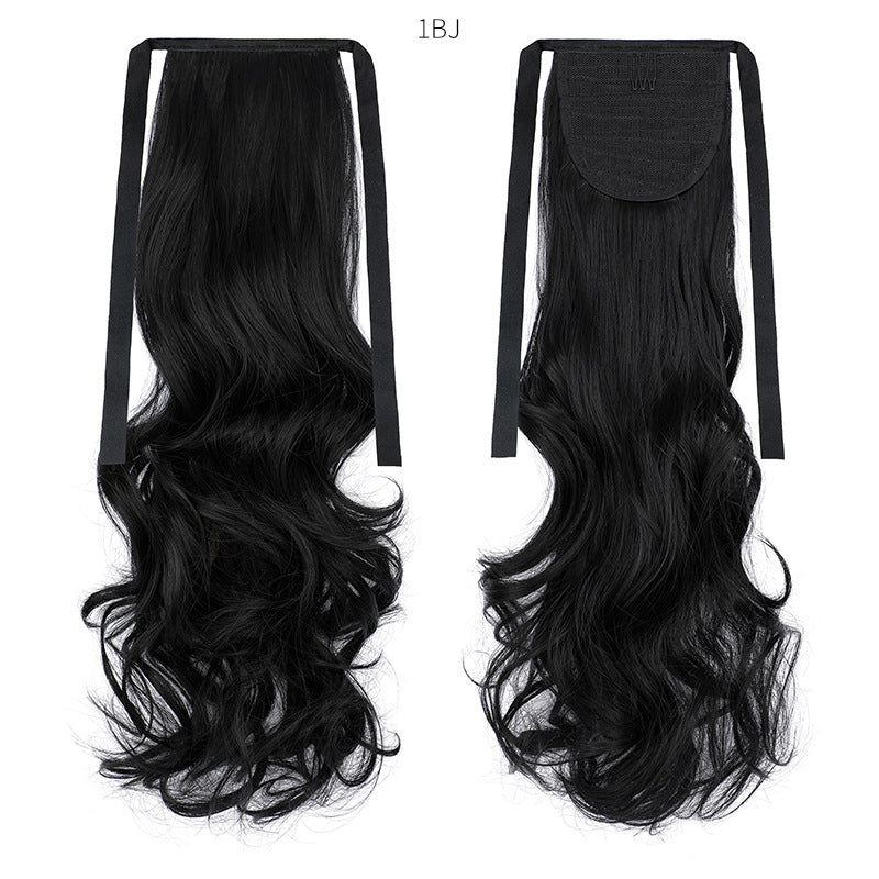 50cm Invisible Ponytail Hair Extension for Women – High-Temperature Silk, 47 Colors