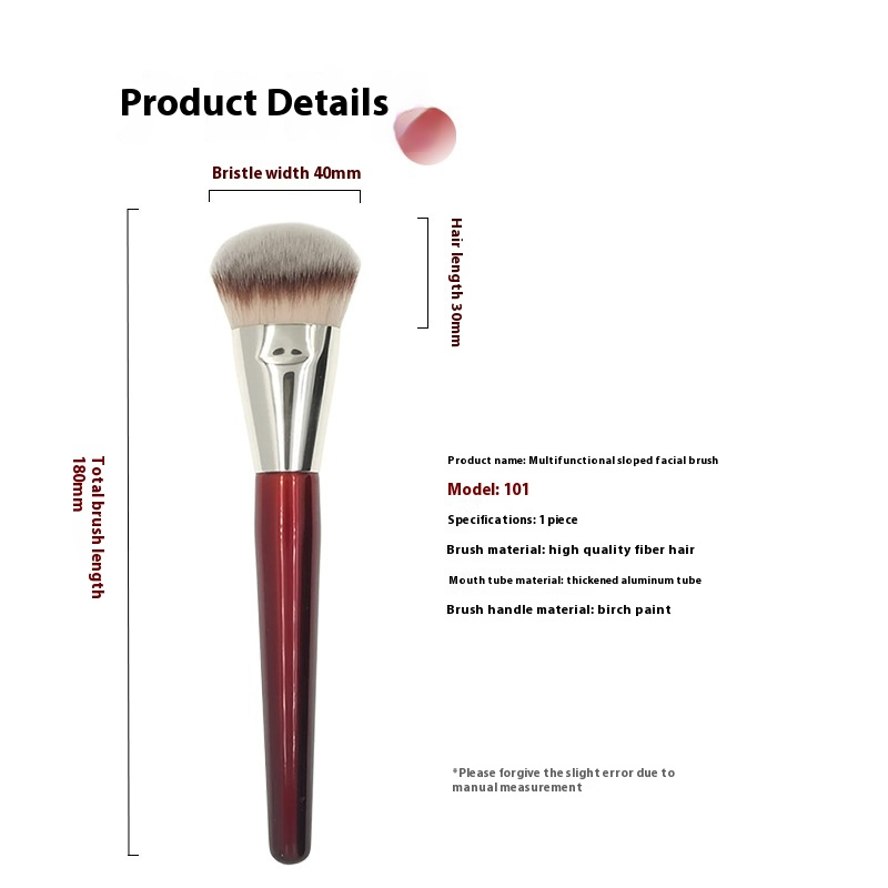 Contour & Foundation Multi-Brush – Powder Foundation & Contour Makeup Brush