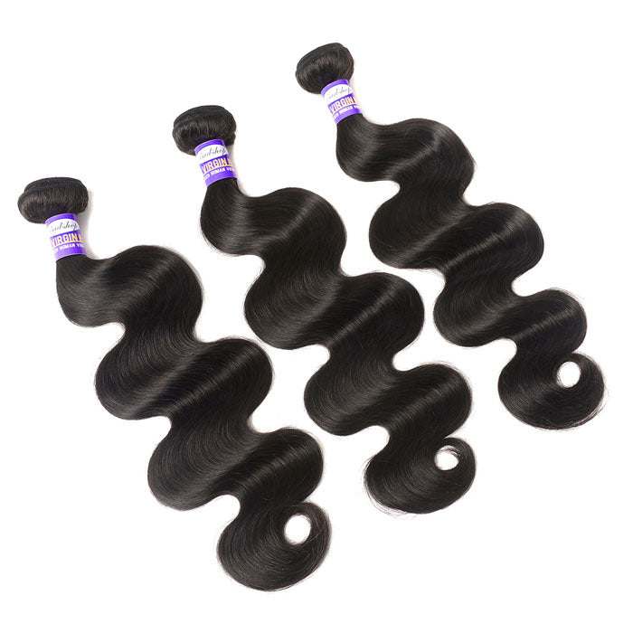 Peruvian Body Wave Human Hair Extensions – 100% Premium Human Hair, 8–10 Inch