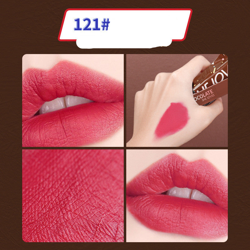 Matte Lip Glaze – Velvety Long-Lasting Lipstick in 8 Shades
