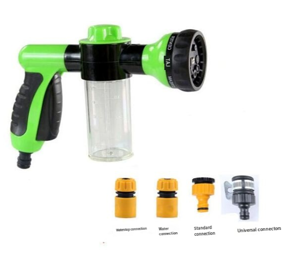 8-in-1 Dog Shower Sprayer – High-Pressure Pet Bathing & Grooming Hose Attachment