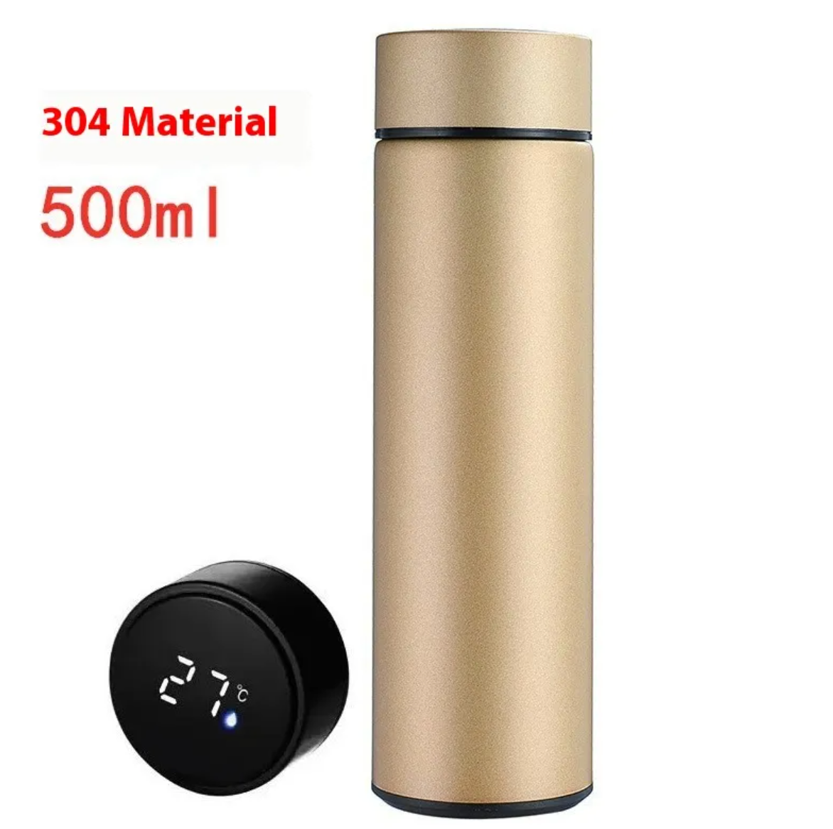 Smart LED Temperature Display Thermos – Vacuum Insulated Stainless Steel Water Bottle