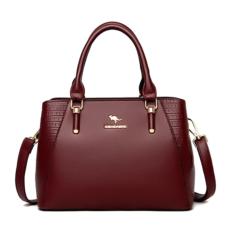 Fashionable Large Capacity Tote Bag for Women – Soft PU Crossbody & Shoulder Bag with Phone Pocket