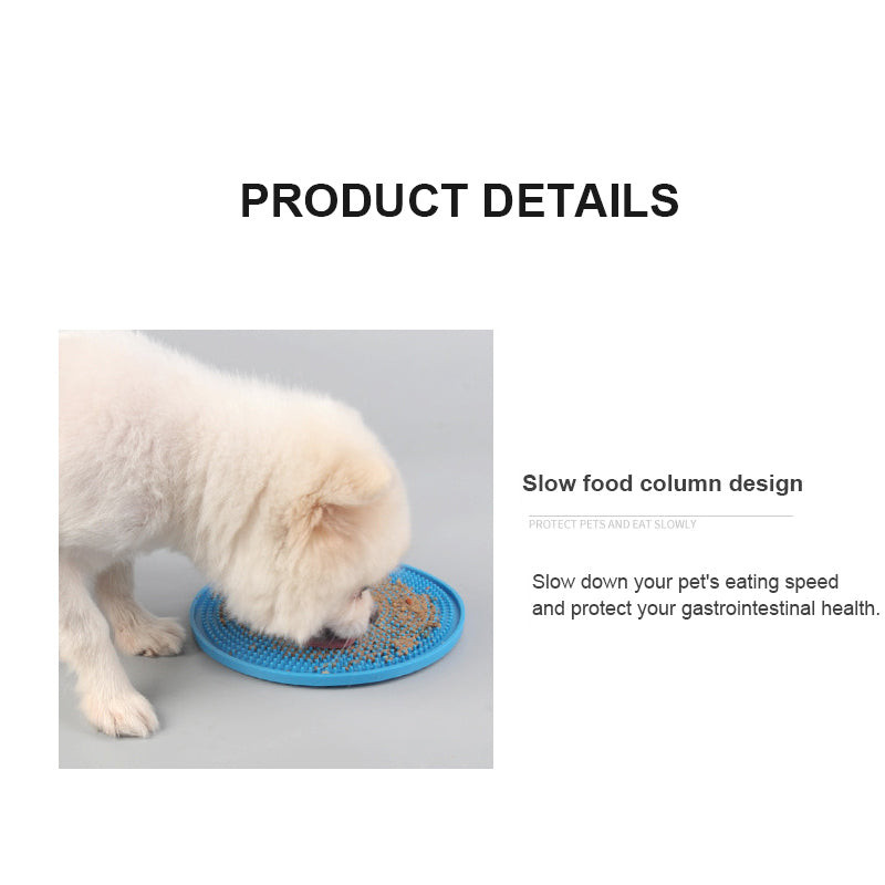 Silicone Slow Feeder Dog Bowl with Lick Mat – Non-Slip Pet Feeding Bowl