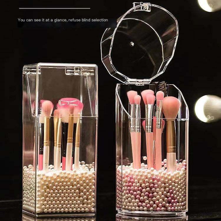 Transparent Acrylic Makeup Brush Storage Holder