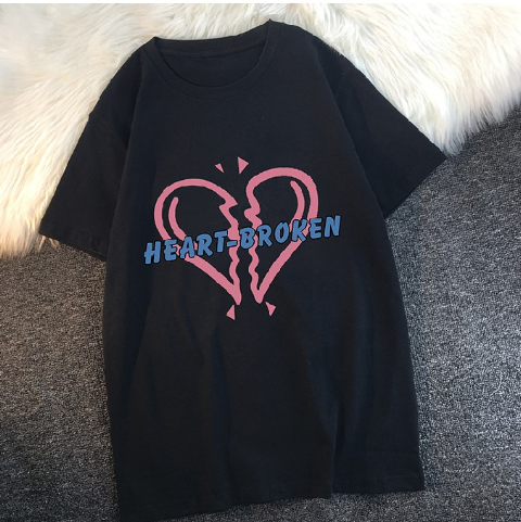 Love Print Long Sleeve T-shirt for Women