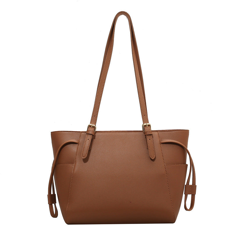 Korean Style Western Shoulder Bag for Women – Chic PU Small Square Handbag with Car Suture Detailing