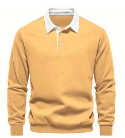 Men’s Casual Polo Collar Sweater – Soft Breathable Lightweight Knit Pullover, 9 Colors, S–2XL