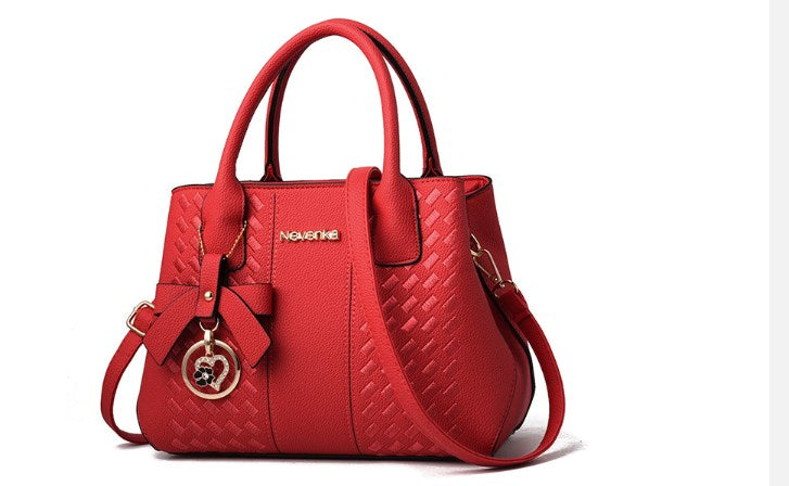 Japanese Style PU Leather Tote Bag for Women – Spacious Autumn & Winter Shoulder Handbag