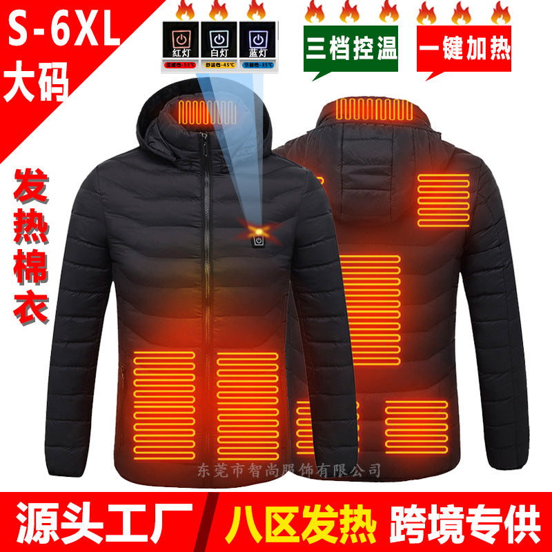 Smart Heated USB Graphene Jacket – Unisex Adjustable Winter Heating Jacket, S–6XL