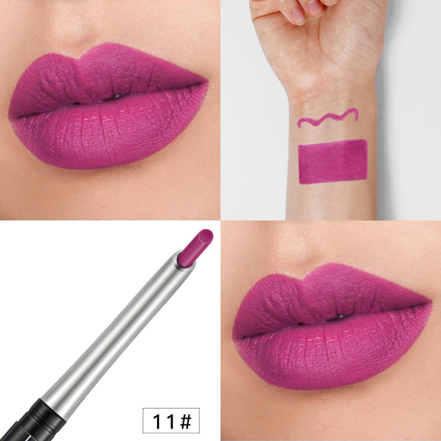Matte Lip Liner and Eye Shadow Pencil - 17 Colors