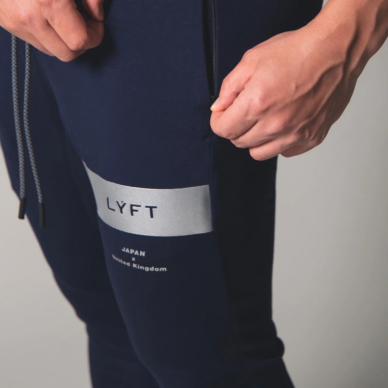 Men’s Cotton Slim-Fit Running & Training Pants – USA