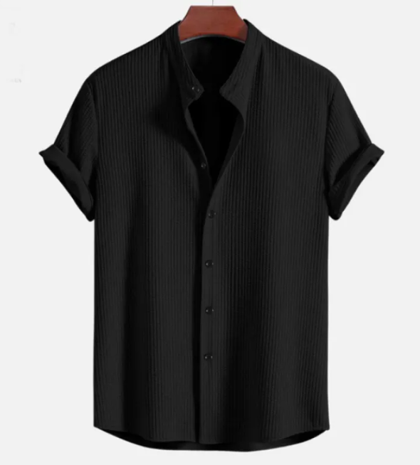 BreezeFit Men’s Loose Short Sleeve Summer Shirt – Lightweight Relaxed Fit Casual Shirt, S–4XL
