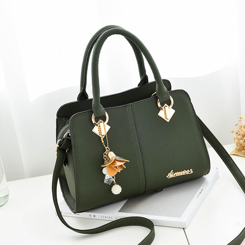 Handbag & Crossbody Bag for Women – Fresh Sweet PU Motorcycle Bag with Multi-Pocket Storage