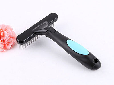 Large Dog Detangling Comb – Stainless Steel Grooming Tool for Knots & Shedding