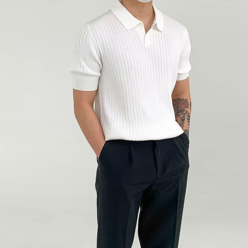 Men’s Solid Color Half Sleeve Polo Shirt – Classic Casual Polo, M–3XL